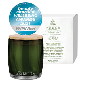 Flourish Organics 400gm Scented Soy Candle - Lemongrass