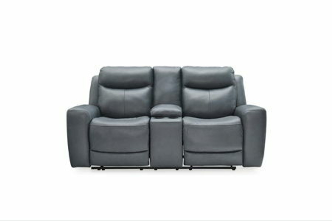 Leather Reclining Power Loveseats