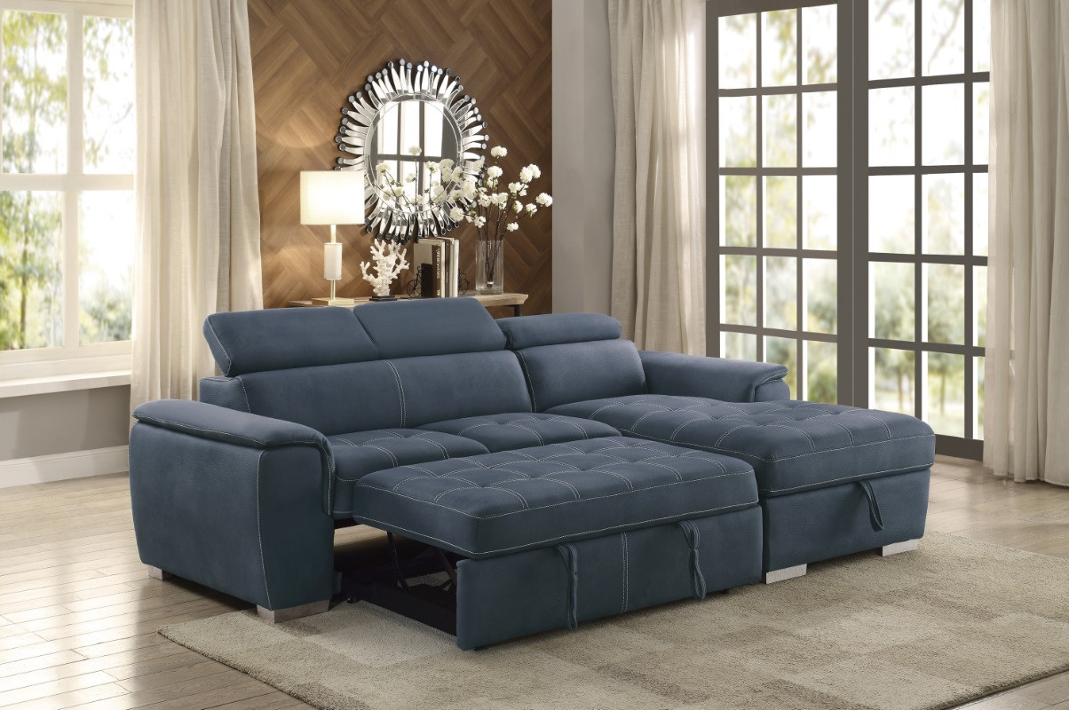Ferriday Gray Sleeper Sectional - Thumbnail 2