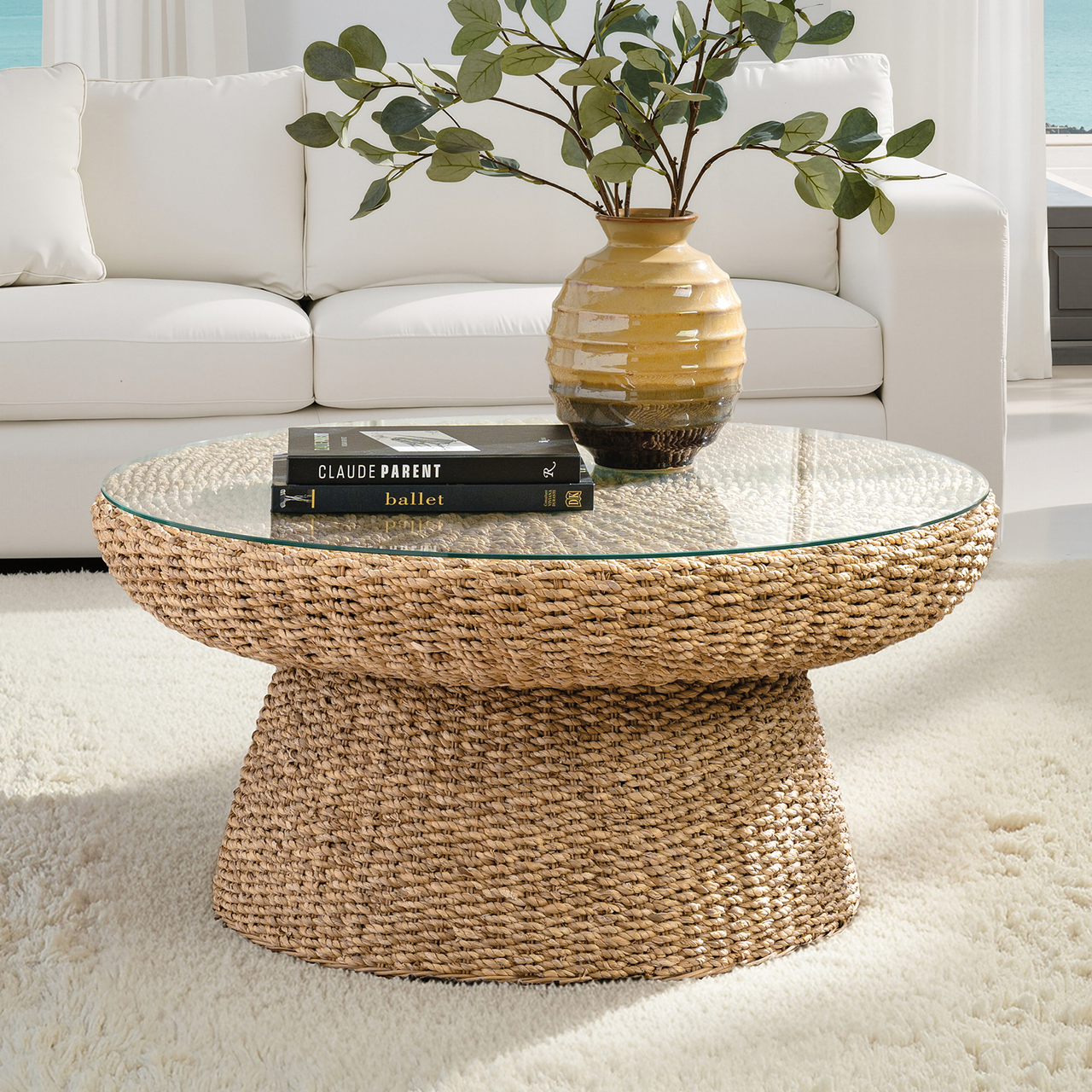 Lena Coastal Natural Seagrass Material Glass CTVS1508 KM