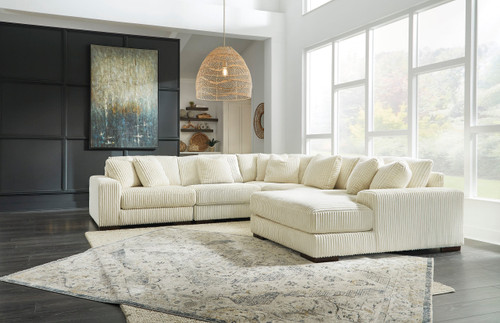 Angela Ivory Right Arm Facing Sectional by Happy Homes