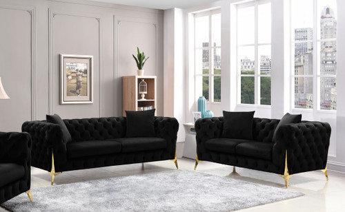 Sofa and Loveseat Set Star Velvet by Happy Homes HH-Star