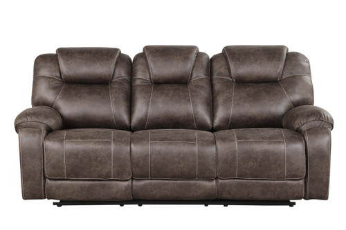 Madrid Chocolate 3PC Reclining Set in Faux Leather HH-Madrid-Chocolate