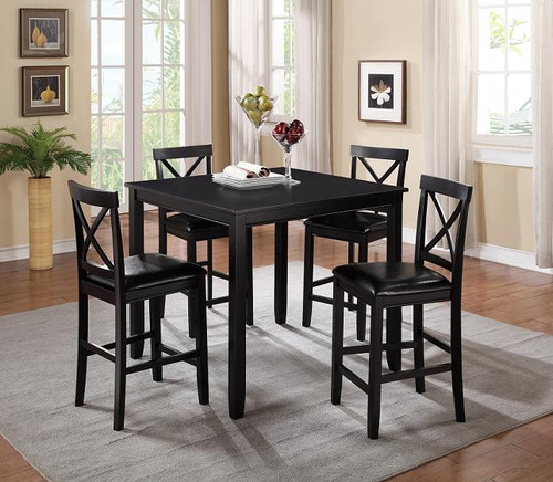 Tahoe counter-height dining set in Cappuccino finish, full set view