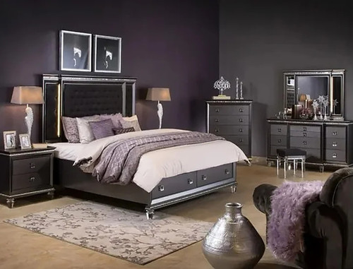 Madrid Bedroom Set in Gray NEI-B4000 by New Era Innovations