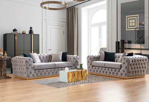 Sofa and Loveseat Stella Sofa and Loveseat in Velvet by Nova Furniture