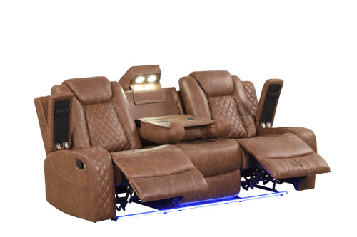 Luz 3PC Reclining Set in Polyester