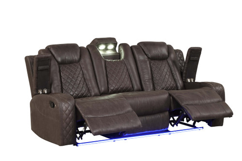 Luz 3PC Reclining Set in Polyester