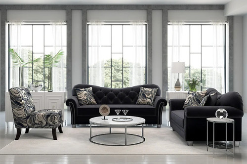 Sofa and Loveseat Set Bing Velvet by New Era Innovations NEI-S8785-Bing