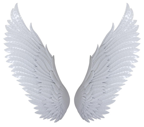 Metal Wall Decor Wings - Light Blue