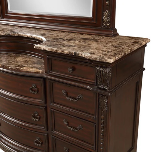 Castlefield Bedroom Set - Bed & Nightstand & Dresser & Mirror & Chest