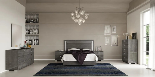 Sarah Bedroom Set in Gray NEI-Sarah by New Era Innovations