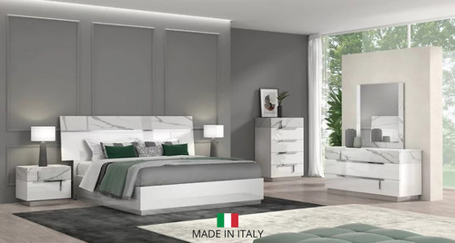 Sunset Bedroom Set in White NEI-Sunset by New Era Innovations