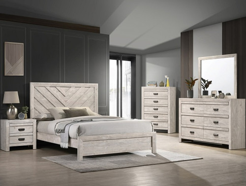 Valor Bedroom Set in White B9330 by Crown Mark