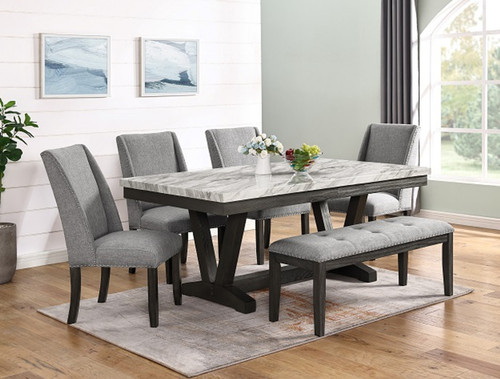 Vance Dining Room Set Gray 1318-Set by Crown Mark