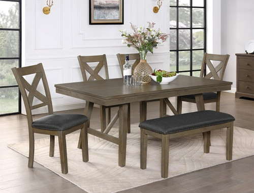 Amira Dining Room Set in Brown 1208 by Crown Mark