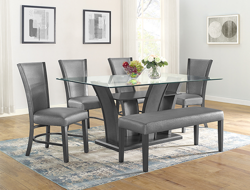 Camelia Dining Room Set in Gray