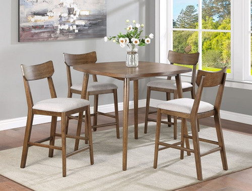 Weldon Counter Dining Room Set in Brown 2714 by Crown Mark