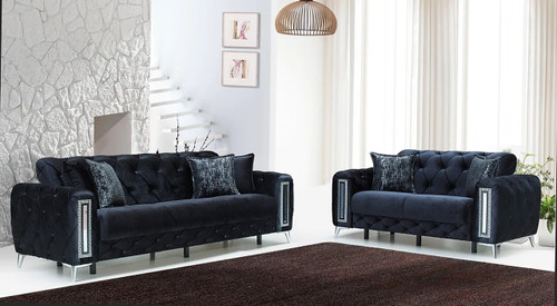 Sofa and Loveseat Set Mimoza Velvet by New Era Innovations NEI-S6402