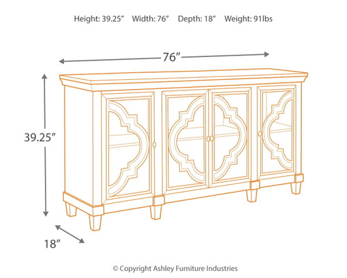 Fossil Ridge - Gray - Accent Cabinet