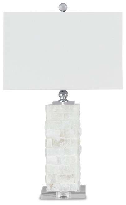 Malise - Alabaster Table Lamp  - White