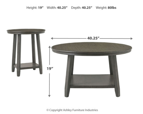 Caitbrook - Occasional Table Set (Set of 3) - Gray