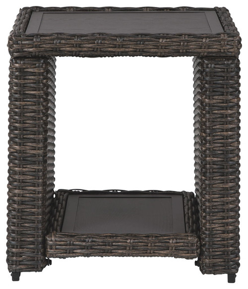 Grasson Lane - Brown - Square End Table