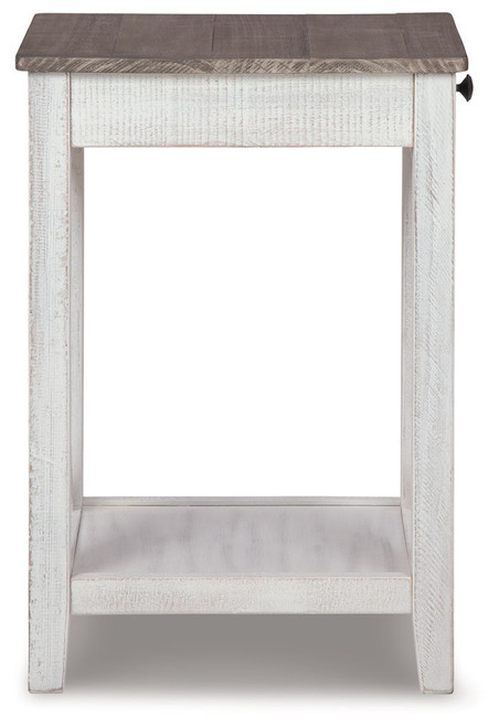 Adalane - Accent Table - White / Gray