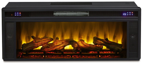 Entertainment Accessories - Black - Fireplace Insert - Rectangular