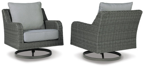 Elite Park - Swivel Lounge w/ Cushion - Gray