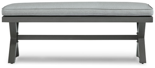 Elite Park - Gray - Bench With Cushion