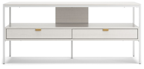 Deznee - White - Large TV Stand