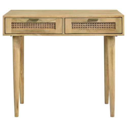 Zamora - Rectangular 2-Drawer Accent Writing Desk - Natural