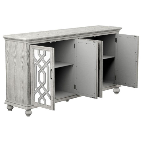 Melanie - 4-Door Accent Cabinet - Antique White