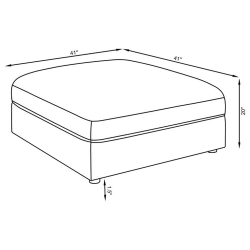 Serene - Upholstered Rectangular Ottoman