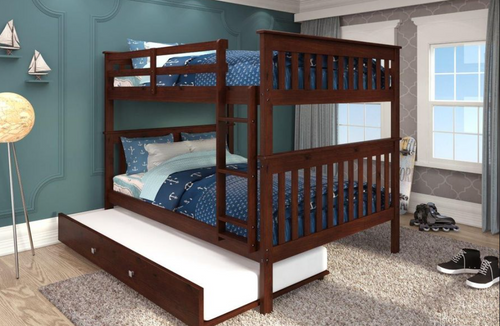 Mission Bunkbed Full Size in Dark Cappuccino