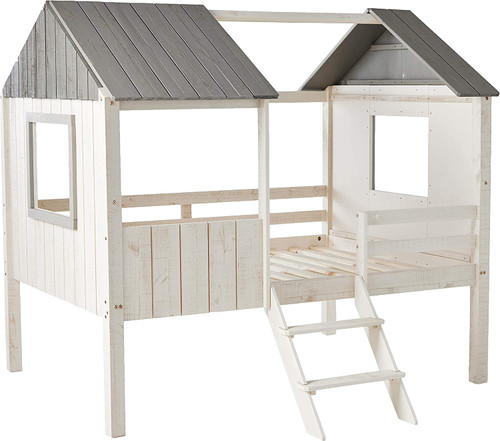 Full House Low Loft Full Size in Rustic Sand and Rustic Gray 2188-FLRSRG, 1381-RS