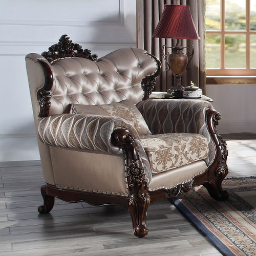 Benbek - Chair With Pillow - Fabric & Antique Oak Benbek - Chair With Pillow - Fabric & Antique Oak