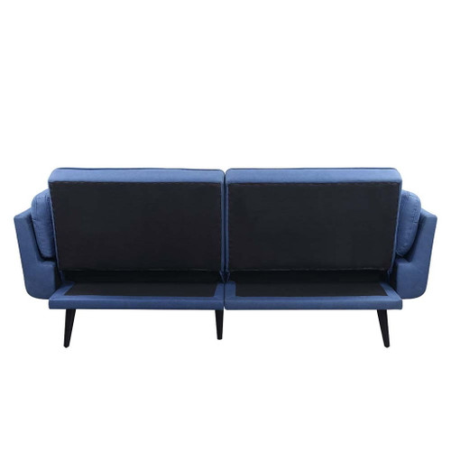 Nafisa - Adjustable Sofa & Ottoman - Blue Fabric