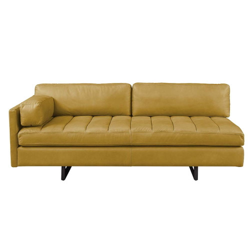 Radia - Sofa With Pillow - Turmeric Top Grain Leather