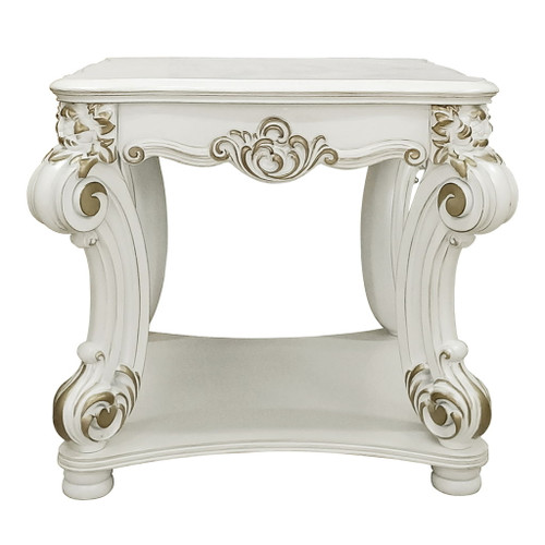 Vendome - 31" End Table - Antique Pearl