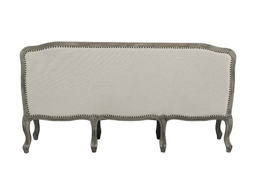 Tania - Sofa With 3 Pillows - Cream Linen & Gray