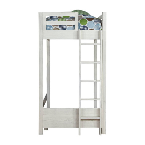 Celerina - Twin Loft Bed - Weathered White