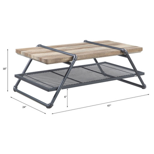 Brantley - Coffee Table - Oak & Sandy Gray