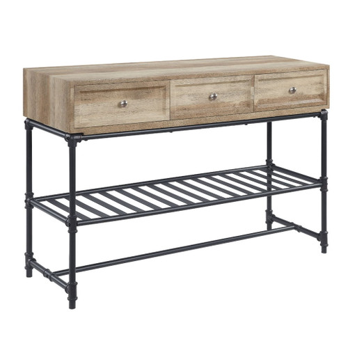 Brantley II - Sofa Table - Oak & Sandy Black