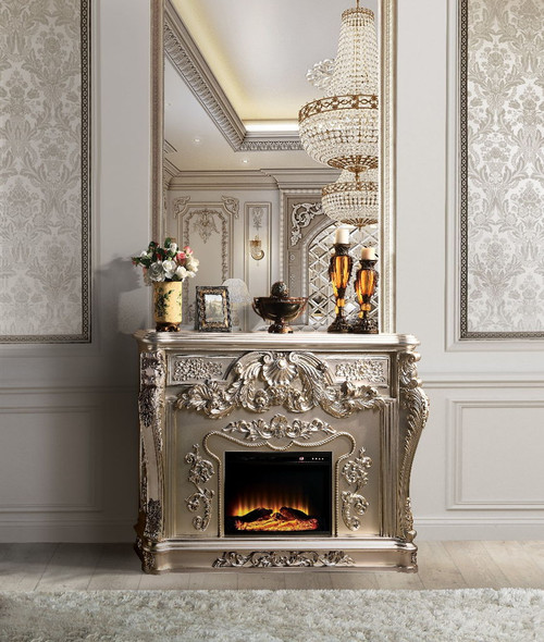Sorina - Fireplace - Antique Silver