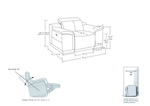 9762 - Power Reclining Chair