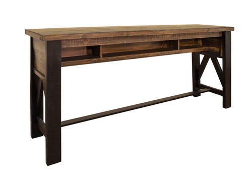 Loft Brown - Counter Height Sofa Table - Two Tone Gray / Brown