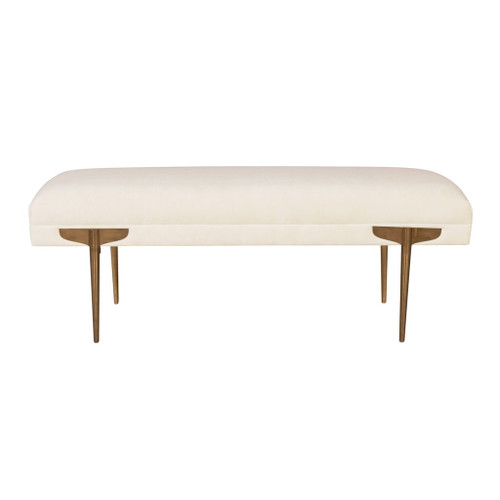 Brno - Waived Velvet Bench