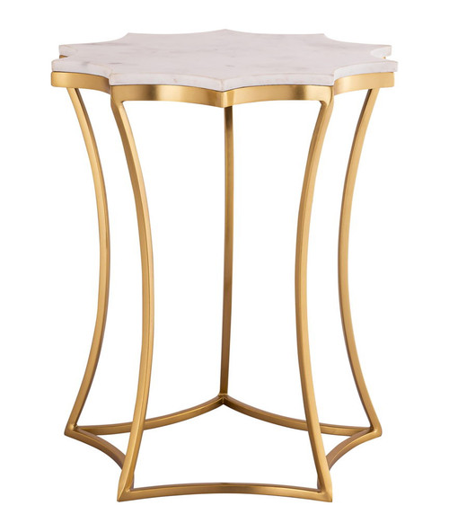 Camilla - Marble Side Table - White